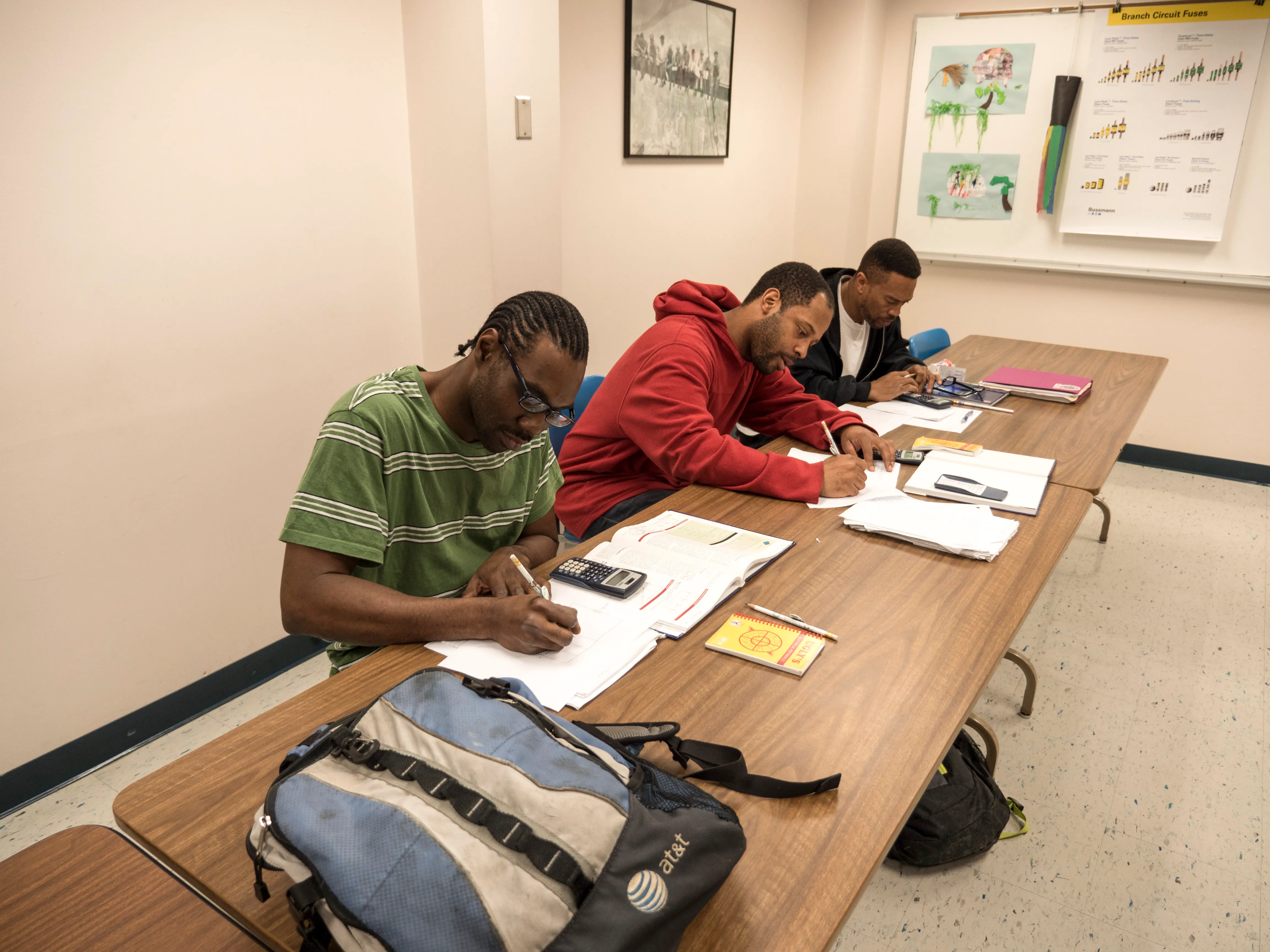 Apprentices studying at the Training Center